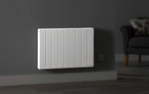 Landlord / rental property photo, modern electric radiator install
