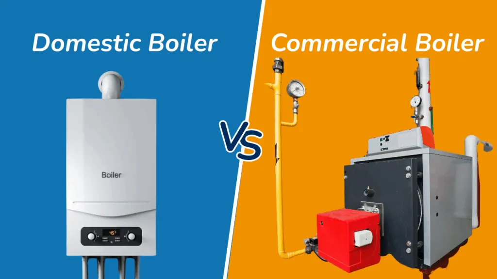 Domestic vs commercial boiler comparison showing why commercial boiler service requires specialist expertise in Scotland