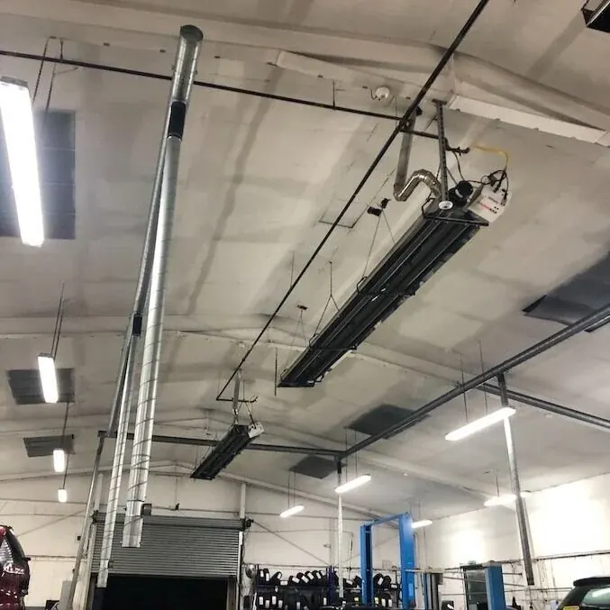 Engineer maintaining commercial plant