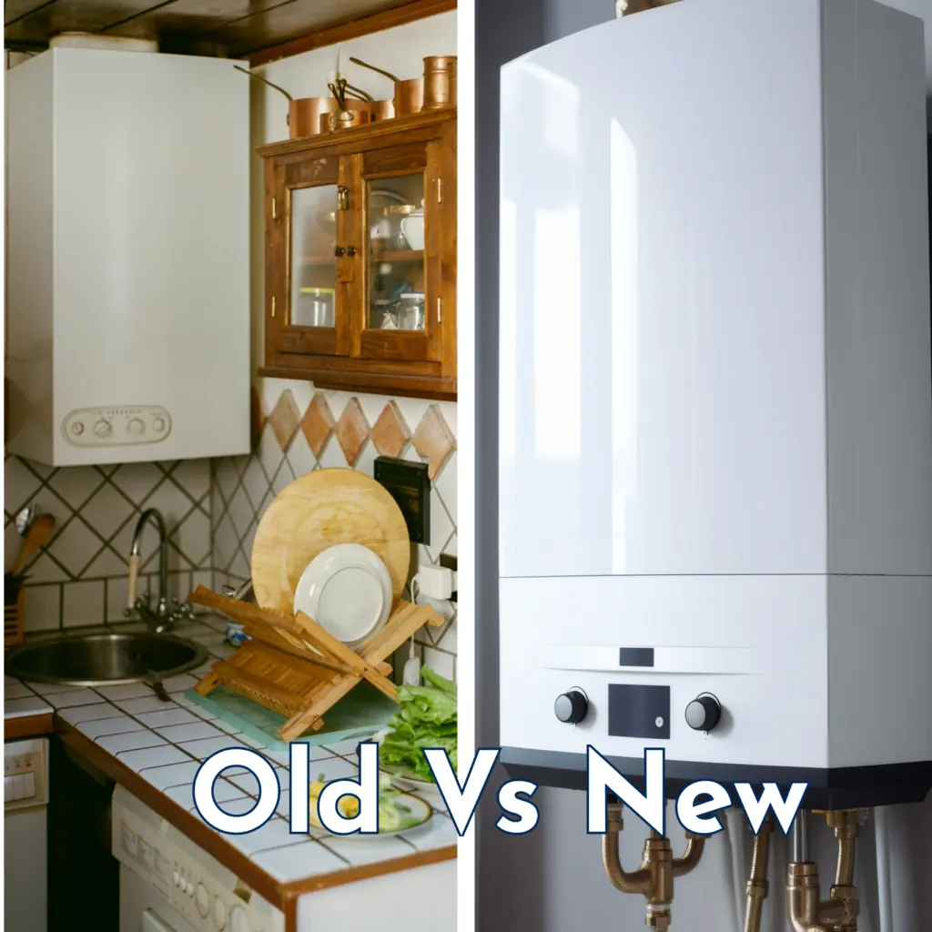 Old vs new boiler comparison