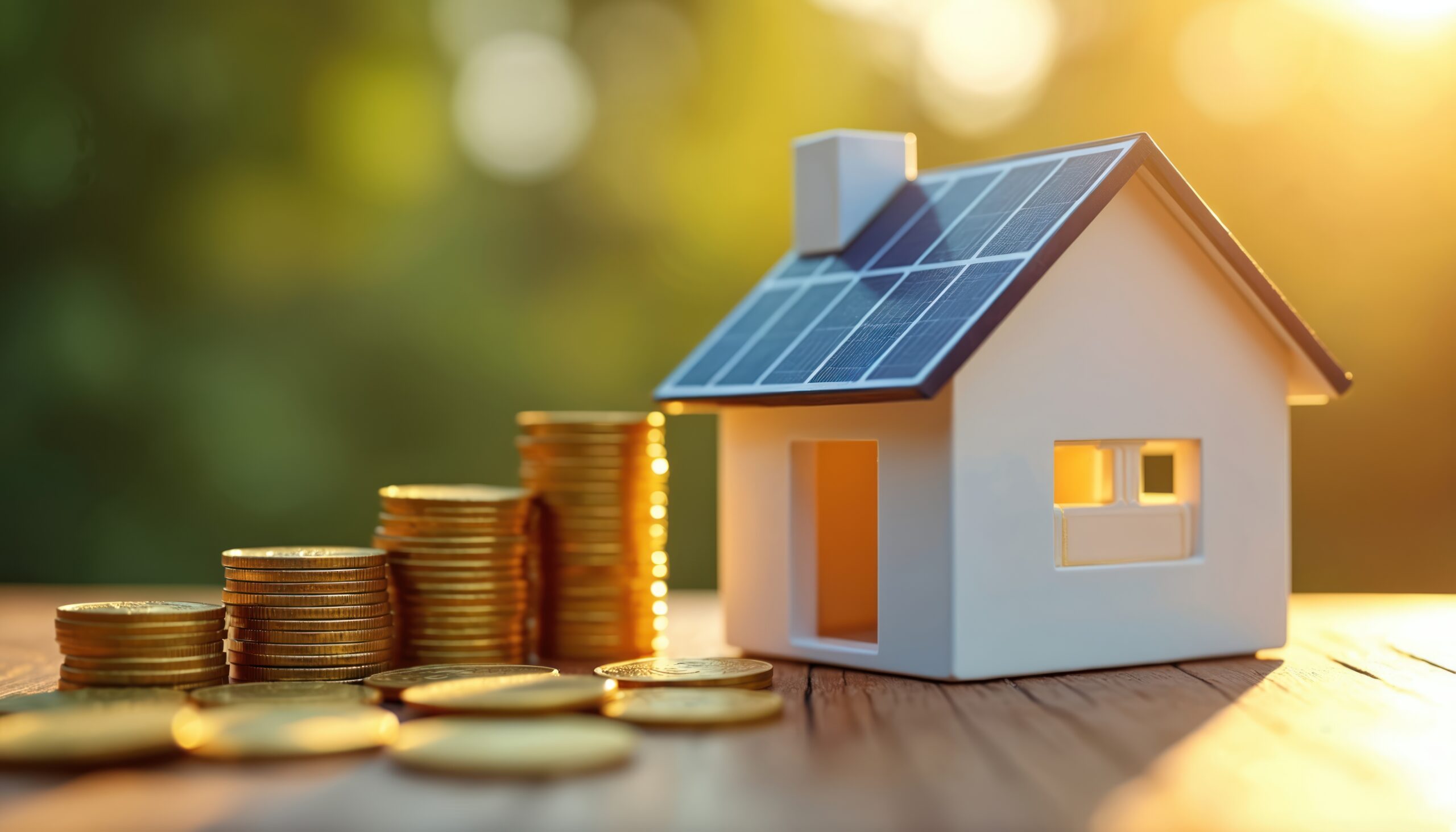 House with solar pannels